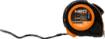 Retractable steel tape measure 7.5 m x 25 mm, auto-locking, two stop buttons