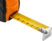 Retractable steel tape measure 7.5 m x 25 mm, auto-locking, two stop buttons