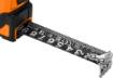 Super Black retractable steel tape measure 7.5 m x 25 mm, auto lock, two stop buttons, magnet