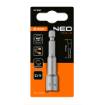Magnetic sockets 8x65 mm, shank 1/4"