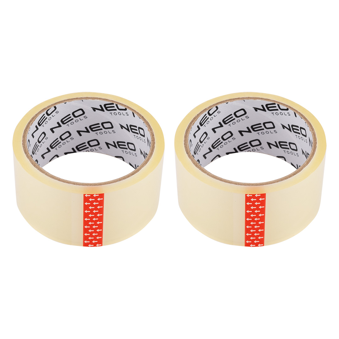 Transparent packing tape 48 mm x 40 m, 1+1 set
