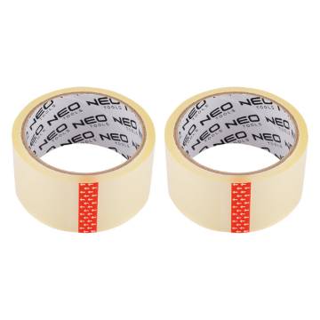 Transparent packing tape 48 mm x 40 m, 1+1 set