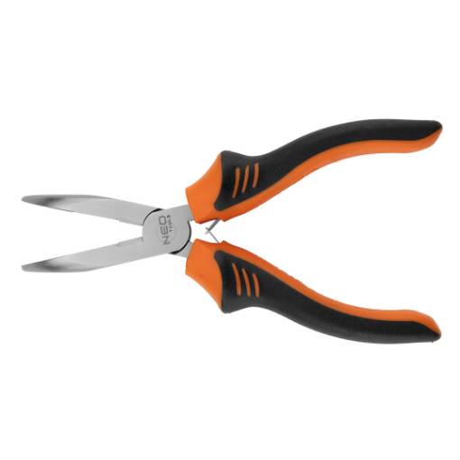 Curved elongated pliers 180 mm
