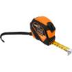 Retractable steel tape measure 7.5 m x 25 mm, auto lock, stop button, magnet