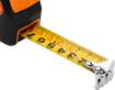 Retractable steel tape measure 7.5 m x 25 mm, auto lock, stop button, magnet