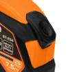 Retractable steel tape measure 7.5 m x 25 mm, auto lock, stop button, magnet