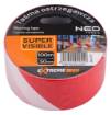 Red and white warning tape 50 mm x 100 m