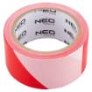 Red and white warning tape 50 mm x 100 m