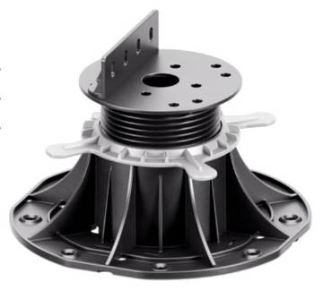 Adjustable pedestal STANDARD 70-120 mm for outdoor raised flooring for decking with AD