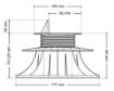 Adjustable pedestal STANDARD 70-120 mm for outdoor raised flooring for decking with AD