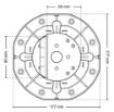 Adjustable pedestal STANDARD 70-120 mm for outdoor raised flooring for decking with AD