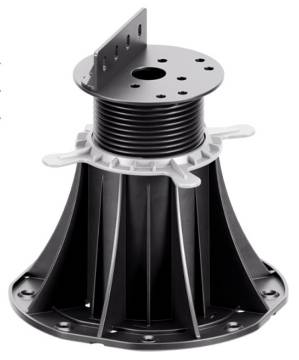Adjustable pedestal STANDARD 10-220 mm for outdoor raised flooring for decking with AD