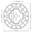 Adjustable pedestal STANDARD 10-220 mm for outdoor raised flooring for decking with AD