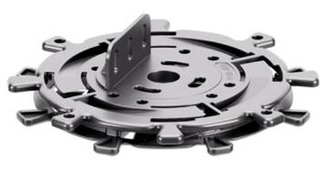 Adjustable pedestal SPIRAL 10-17 mm for outdoor raised flooring for decking with DAD