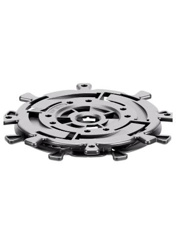Adjustable pedestal SPIRAL 10-17 mm for outdoor raised flooring for decking with DAD