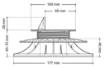 Adjustable pedestal STANDARD 45-70 mm for outdoor raisedflooring for decking with AD