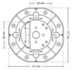 Adjustable pedestal STANDARD 45-70 mm for outdoor raisedflooring for decking with AD