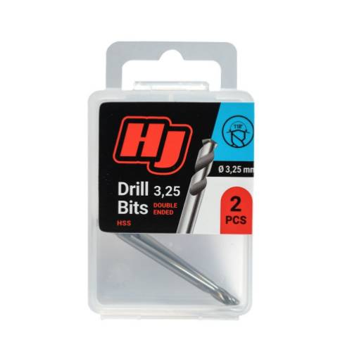 Double ended drill bit/HSS 3,25mm, (2/pc)