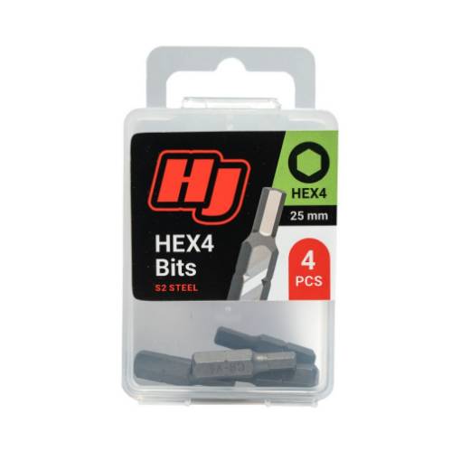 Bit HEX 4mm, (4/pc)