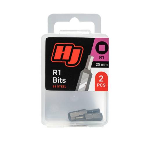 Bit Robertson R1x25mm, (2/pc), Square 1/4"