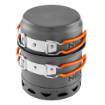 2 in 1 camping pots with radiator + bag