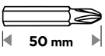 Bits PZ2 x 50 mm, 3 pcs