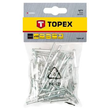 Aluminum rivets, 4,0 x 8mm - 50 pcs