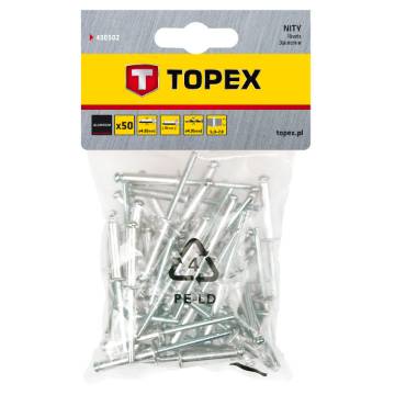 Aluminum rivets, 4,8 x 10mm - 50 pcs