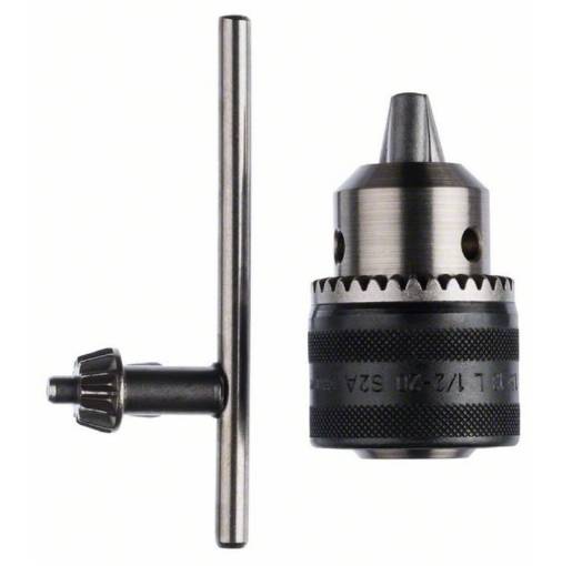 Rack and pinion drill chuck 1.5-13 mm, 1/2"- 20 (with spare key D)