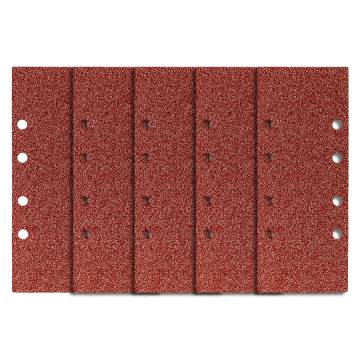 Sanding paper 93 x 230 mm, P120, 5 pcs, with 8 holes