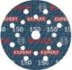EXPERT sanding disc O780 with film backing, 125 mm, grit 150 (50 pcs)
