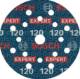 EXPERT sanding disc O780 with film backing, 125 mm, grit 120