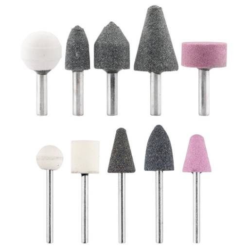 Grinding stone set, 10 pcs.
