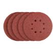 Velcro sanding discs 150 mm, P80, 5 pcs, with 8 holes