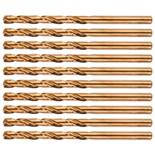 HSS-Co 5.0 mm metal drill bits, 10 pcs.