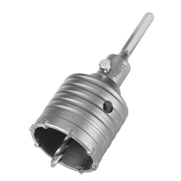 Forked hole saw 65 mm with HEX adapter and pilot drill bit