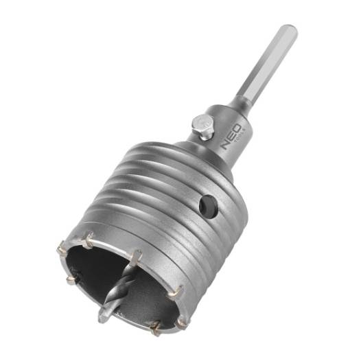 Forked hole saw 65 mm with HEX adapter and pilot drill bit