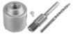 Forked hole saw 65 mm with HEX adapter and pilot drill bit