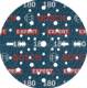 EXPERT sanding disc O780 with film backing, 150 mm, 180 grit (50 pcs)