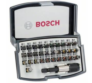 Screwdriver bit set Extra Hard 32-piece