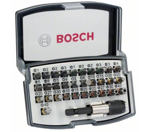 Screwdriver bit set Extra Hard 32-piece