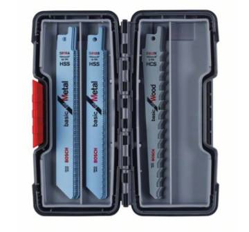 Reciprocating saw blade set Wood and Metal Basic in ToughBox 15-piece