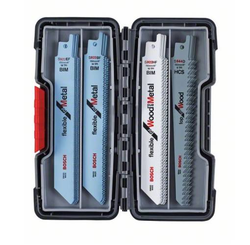 Reciprocating saw blade set Wood and Metal in ToughBox 20-piece