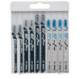 Jigsaw blade set Basic for Metal and Wood in cassette 10-piece
