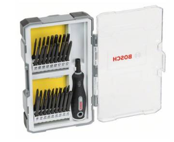Screwdriver bit set Extra Hard with handle and bit holder 37-piece set