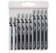 Jigsaw blade set Basic for Wood in cassette 10-piece