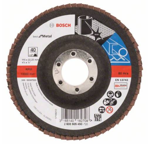 PRO X571 lamell-lihvketas, nurgaga, 115 mm, G40, 1 tk