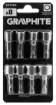 Set of screwdriver sockets 5/6/7/8/9/10/11/13 mm, Hex, 8 pcs.