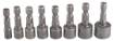 Set of screwdriver sockets 5/6/7/8/9/10/11/13 mm, Hex, 8 pcs.