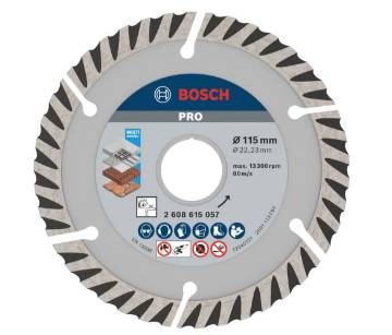 PRO Multi Material teemantketas, 115 × 22,23 mm